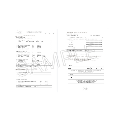Simplify  COUNSELING SHEET  | シンプリフィ カウンセリングシート